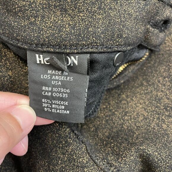 Hudson Nico Midrise Super Skinny Speckled Gold & Black Jeans - Picture 7 of 13